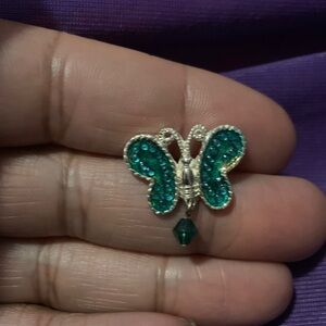 Green Butterfly Pin